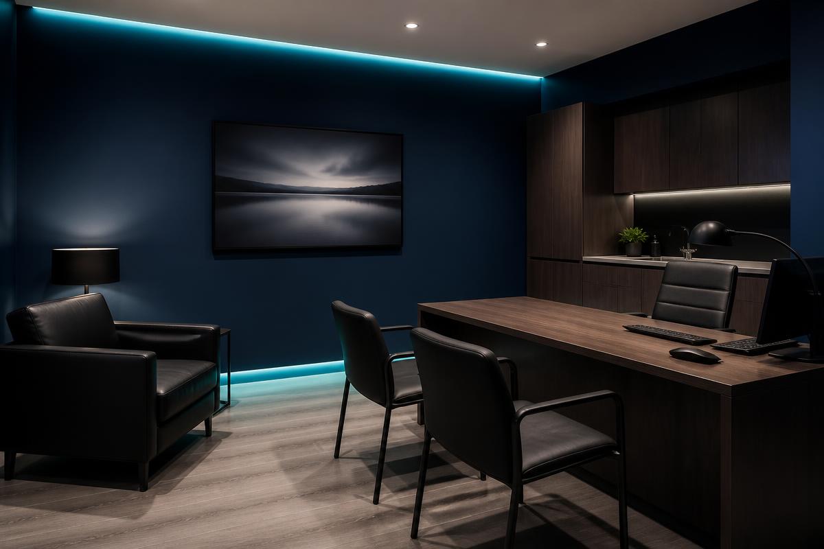 Sala de atendimento reservada da Clínica Homenz Aldeota